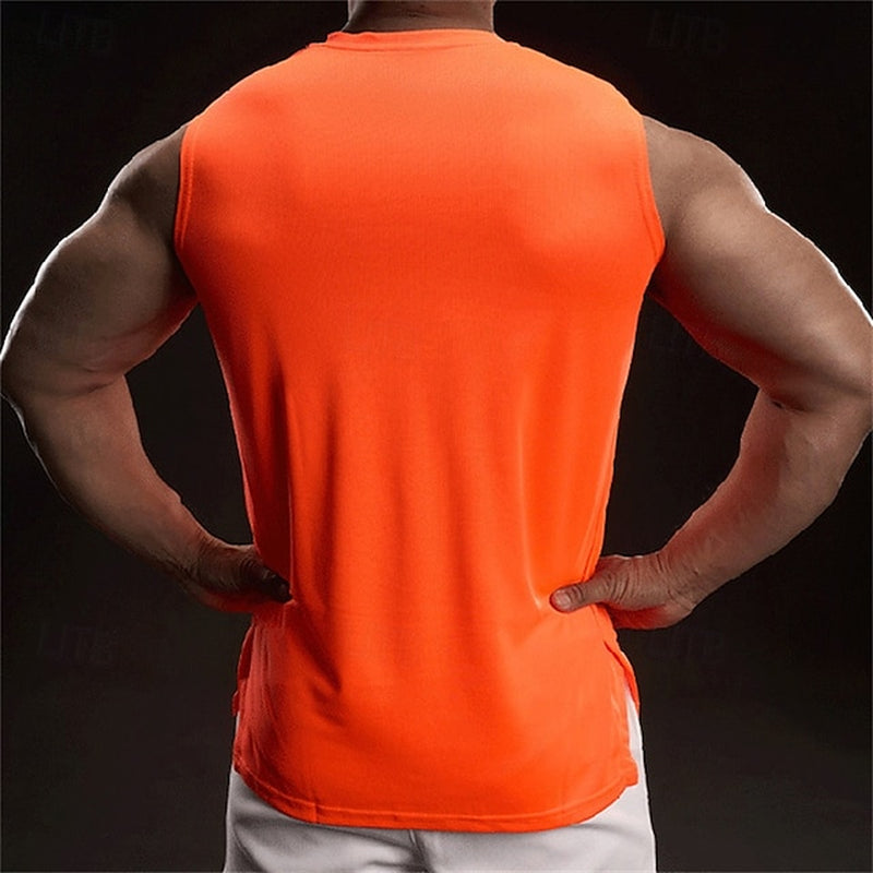 Men'S Tank Top Vest Top Undershirt Sleeveless Shirt Sleeveless Crewneck Summer Plain Fashion Designer Vacation Street Going Out White Light Green Pink Top Tee for Men