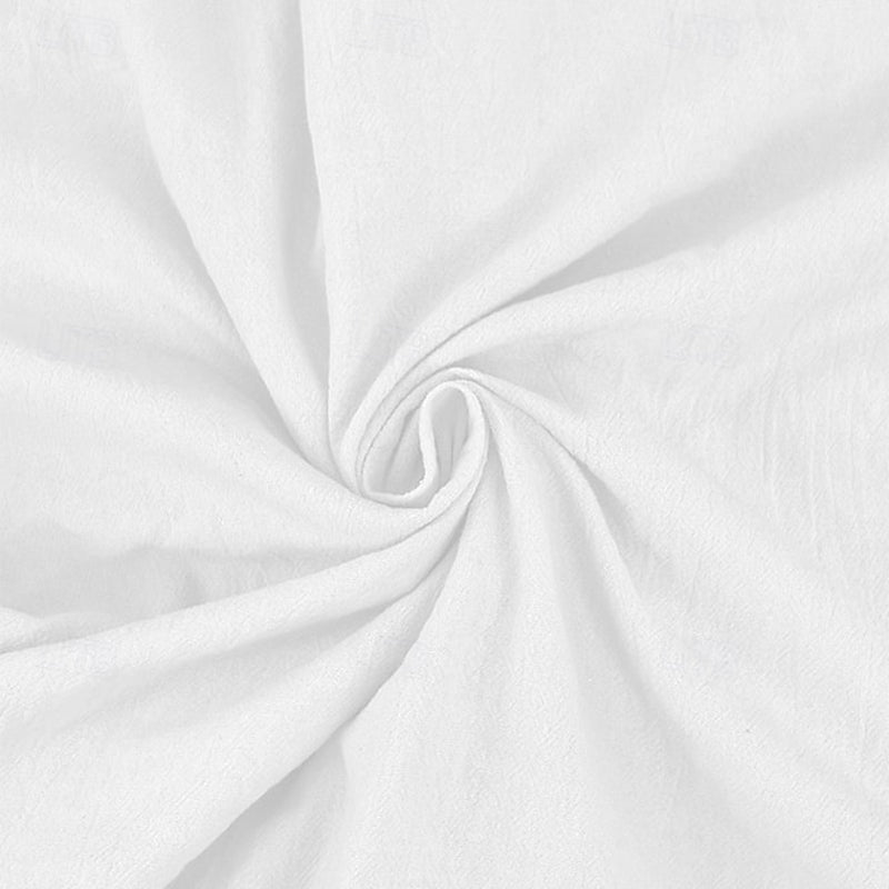 Men'S White Cotton Shirt Minimalist Aloha Shirt Casual Shirt Button up Shirt Cotton Shirt Coconut Tree Vacation Street Black White Blue Khaki Long Sleeve Hooded Spring & Summer Clothing Apparel